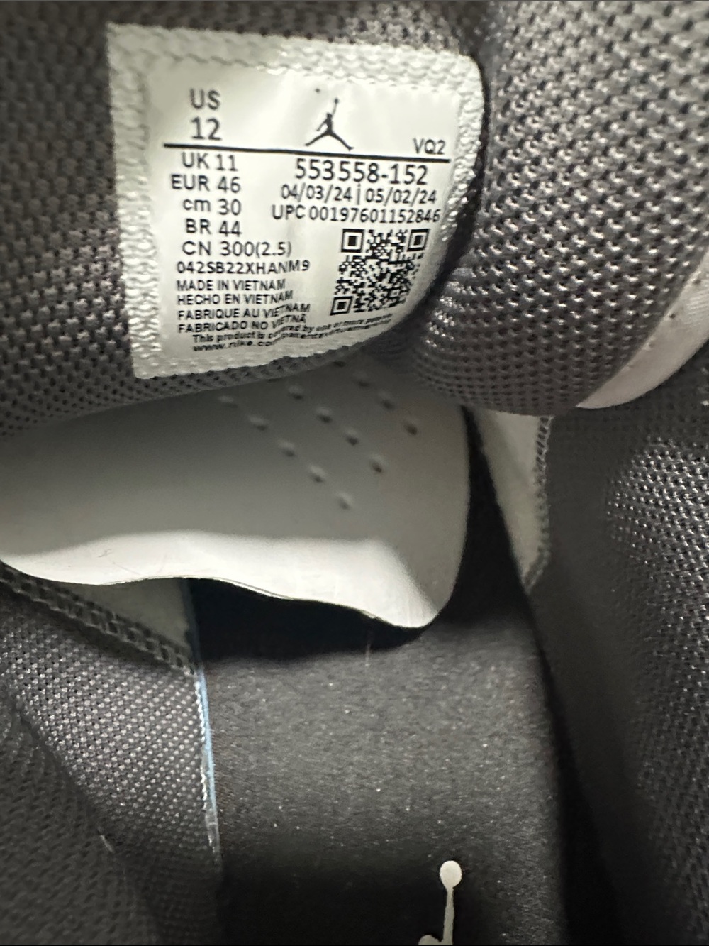 ❤️ Jordan 1 Low Iron Grey Shoe - Picture 7 of 7